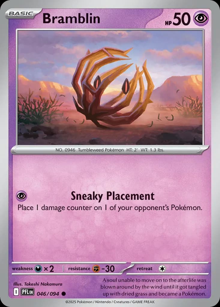 Bramblin — Phantasmal Flames 46 Pokémon card