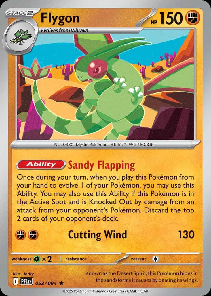 Flygon — Phantasmal Flames 53 Pokémon card