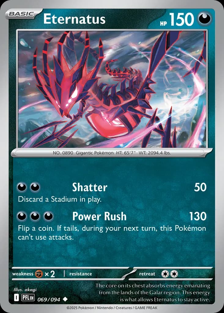 Eternatus — Phantasmal Flames 69 Pokémon card