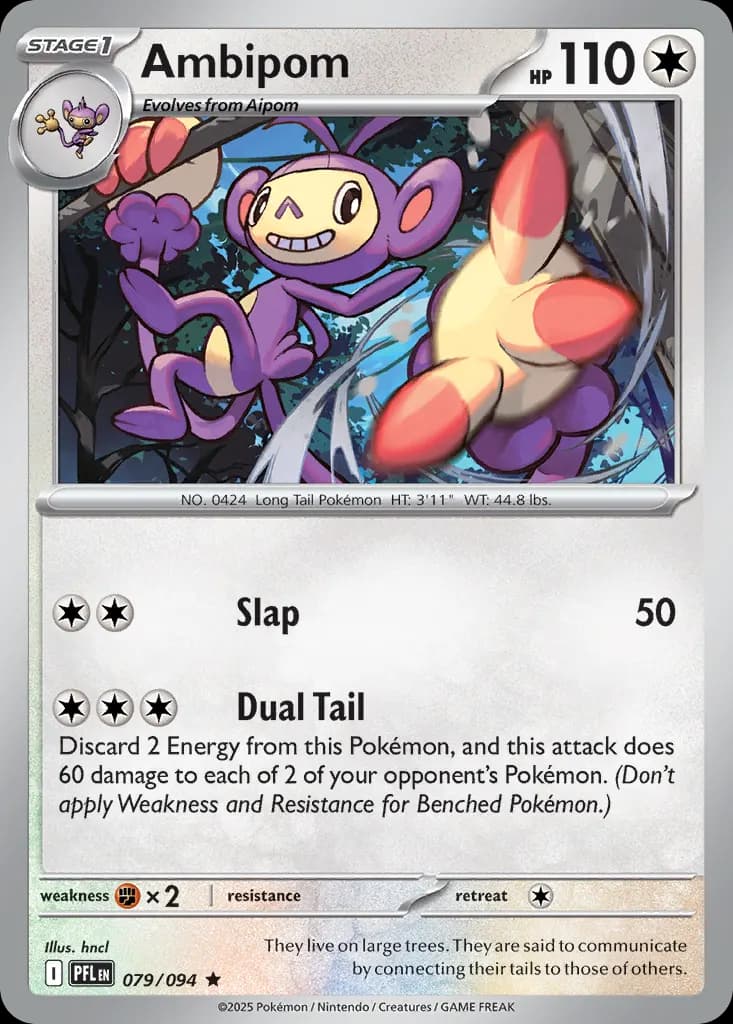 Ambipom — Phantasmal Flames 79 Pokémon card