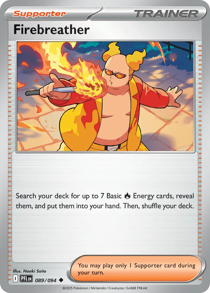 Firebreather — Phantasmal Flames 89 Pokémon card
