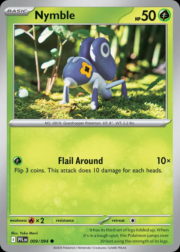 Nymble — Phantasmal Flames 9 Pokémon card