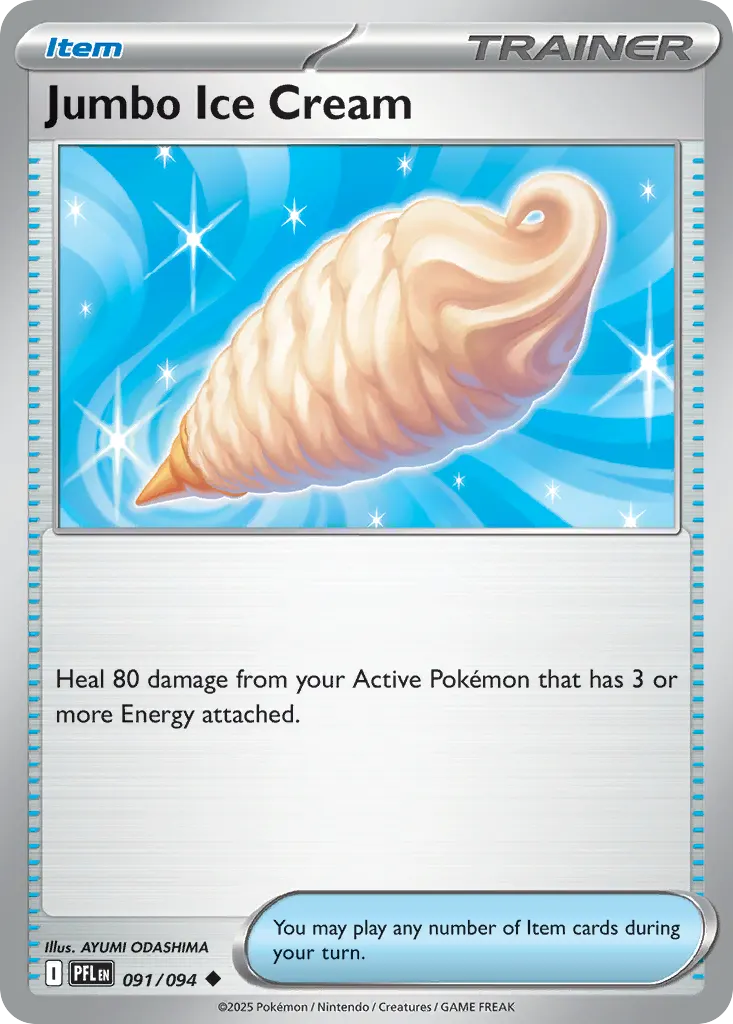 Jumbo Ice Cream — Phantasmal Flames 91 Pokémon card