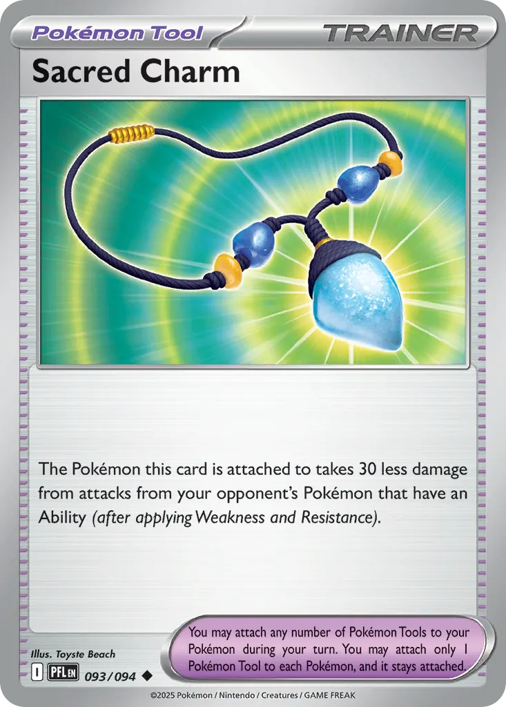 Sacred Charm — Phantasmal Flames 93 Pokémon card