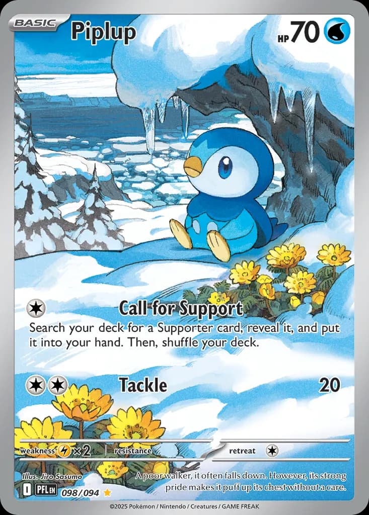 Piplup — Phantasmal Flames 98 Pokémon card