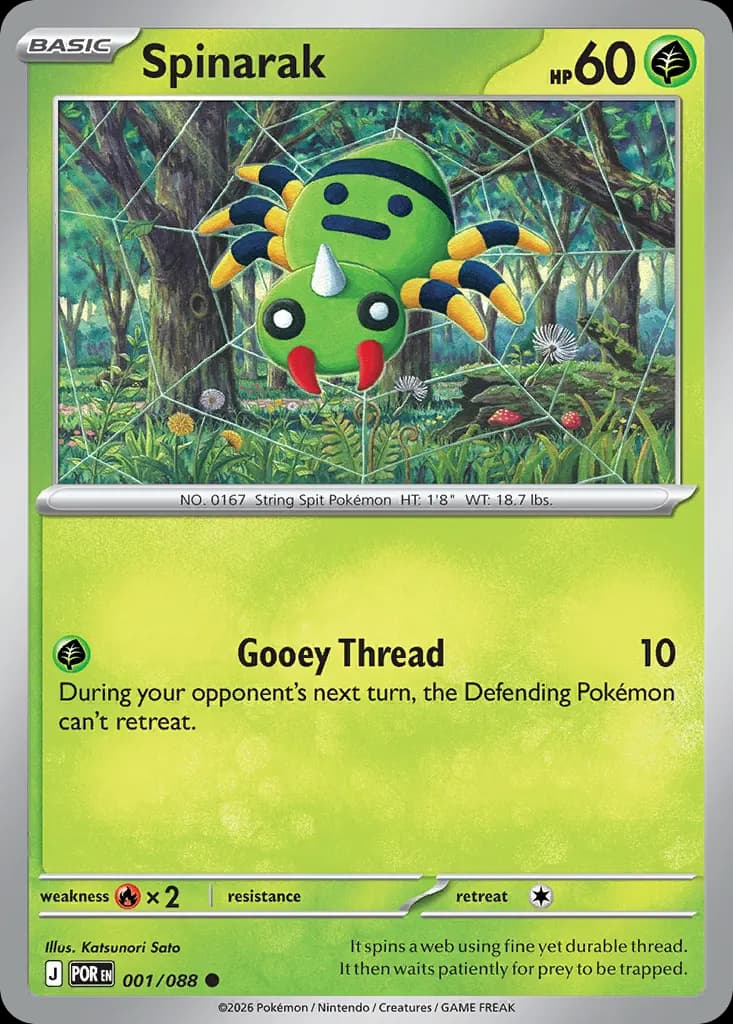 Spinarak — Perfect Order 1 Pokémon card