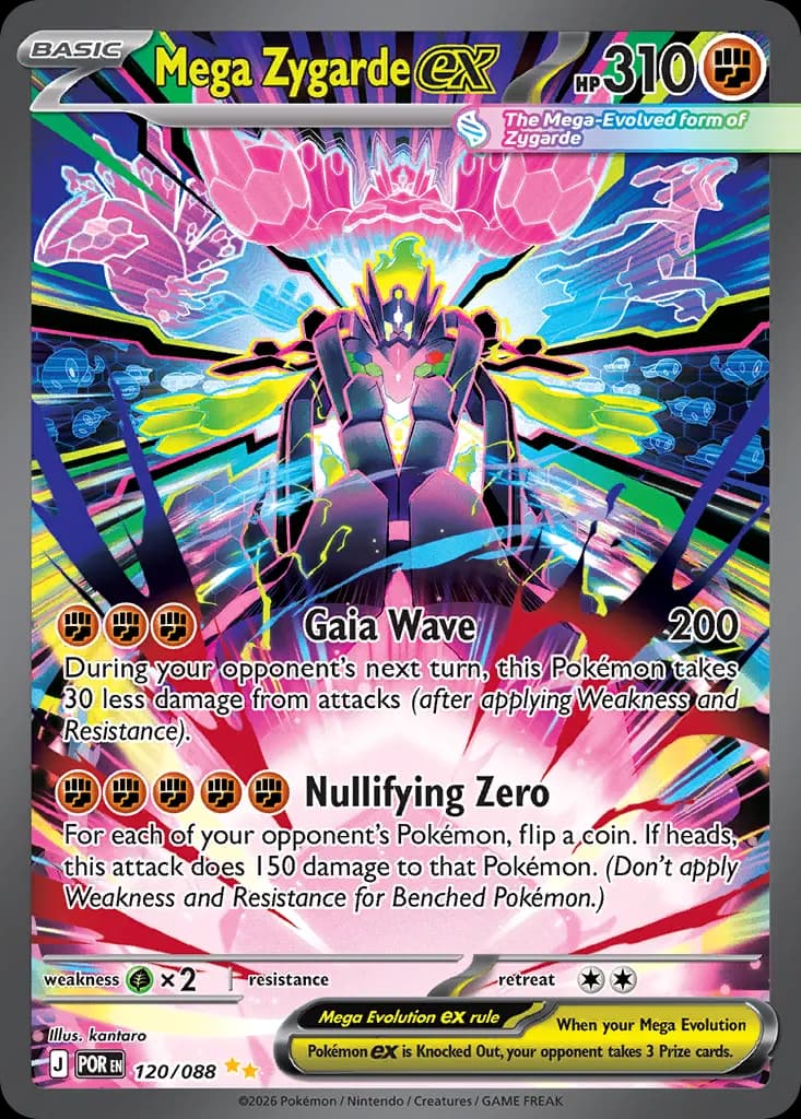 Mega Zygarde ex — Perfect Order 120 Pokémon card