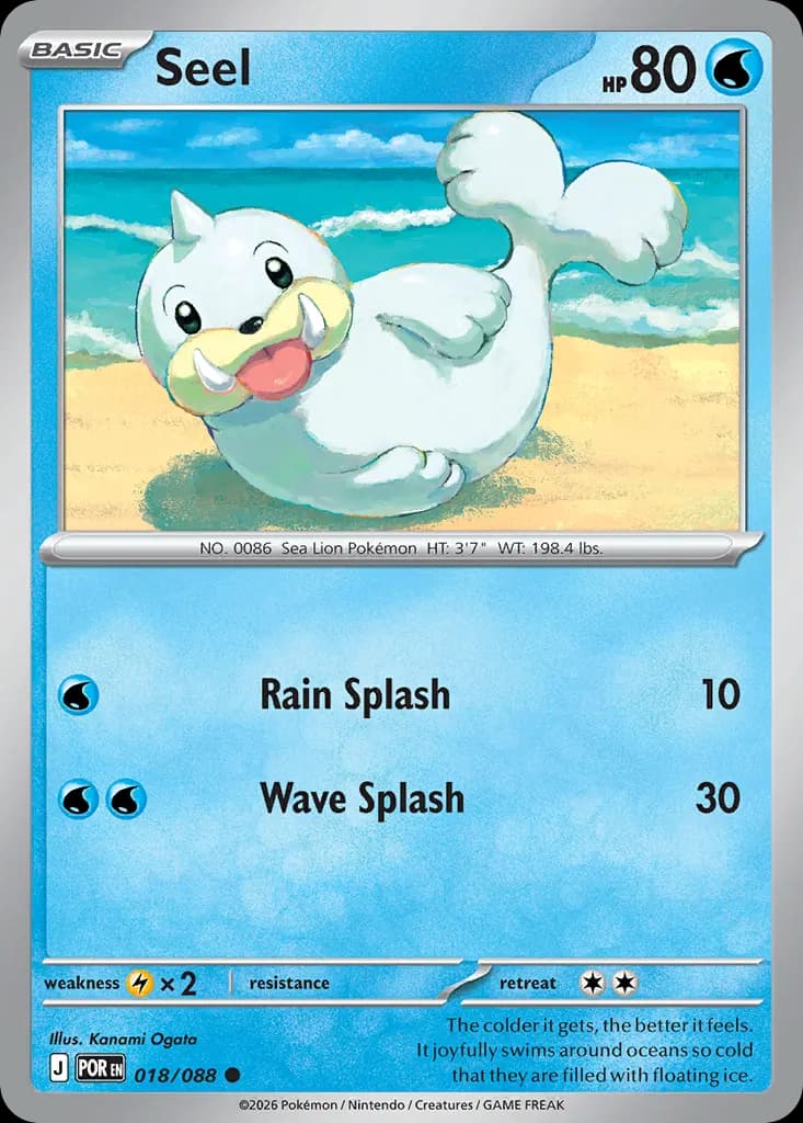 Seel — Perfect Order 18 Pokémon card