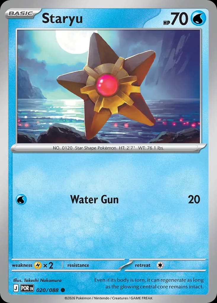 Staryu — Perfect Order 20 Pokémon card
