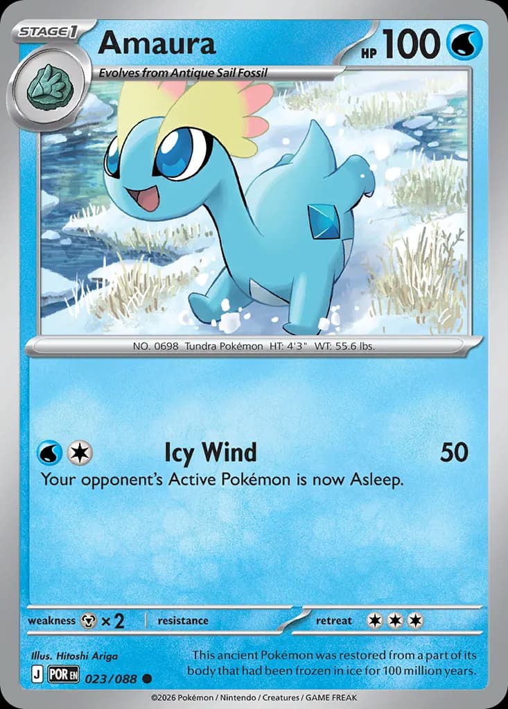 Amaura — Perfect Order 23 Pokémon card