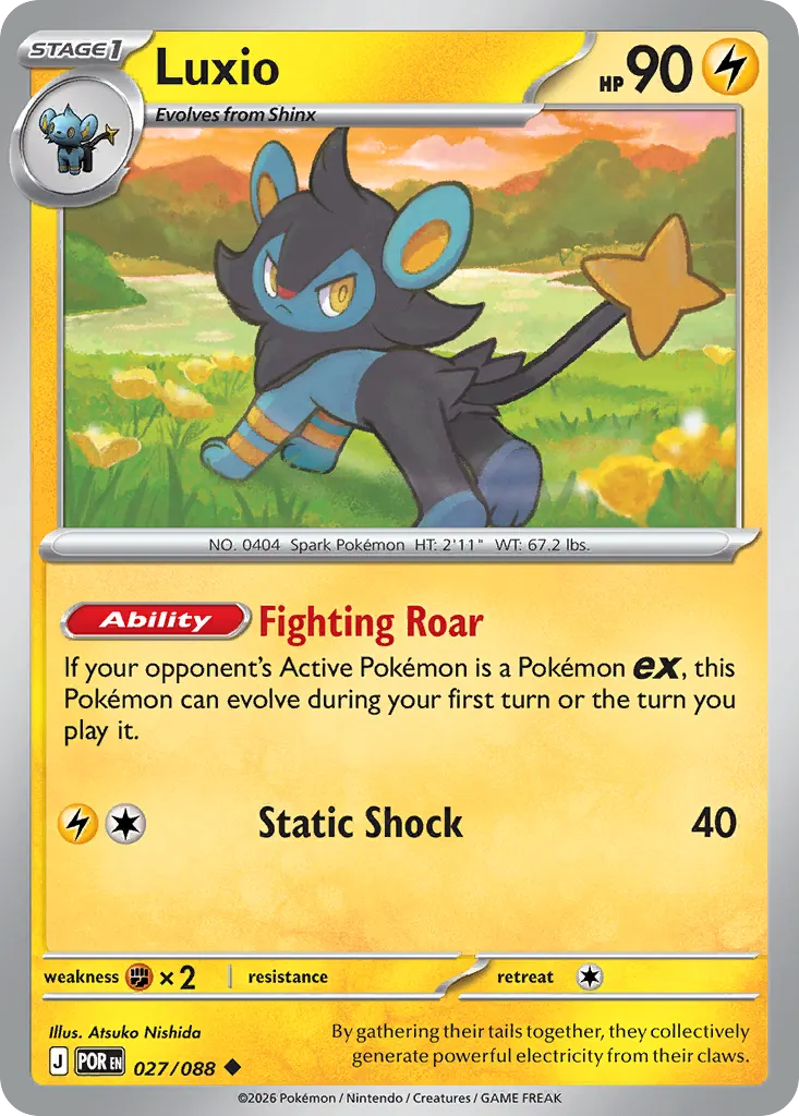 Luxio — Perfect Order 27 Pokémon card