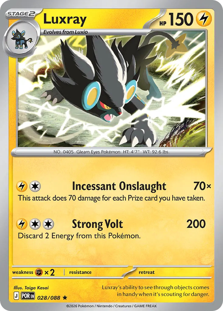 Luxray — Perfect Order 28 Pokémon card