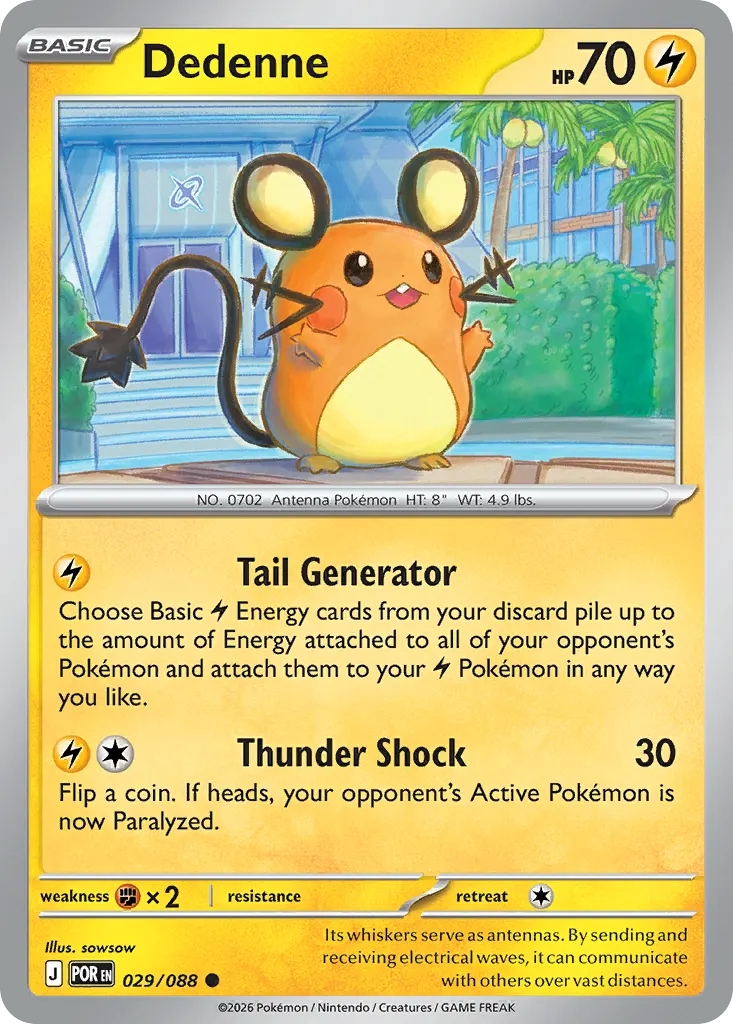 Dedenne — Perfect Order 29 Pokémon card