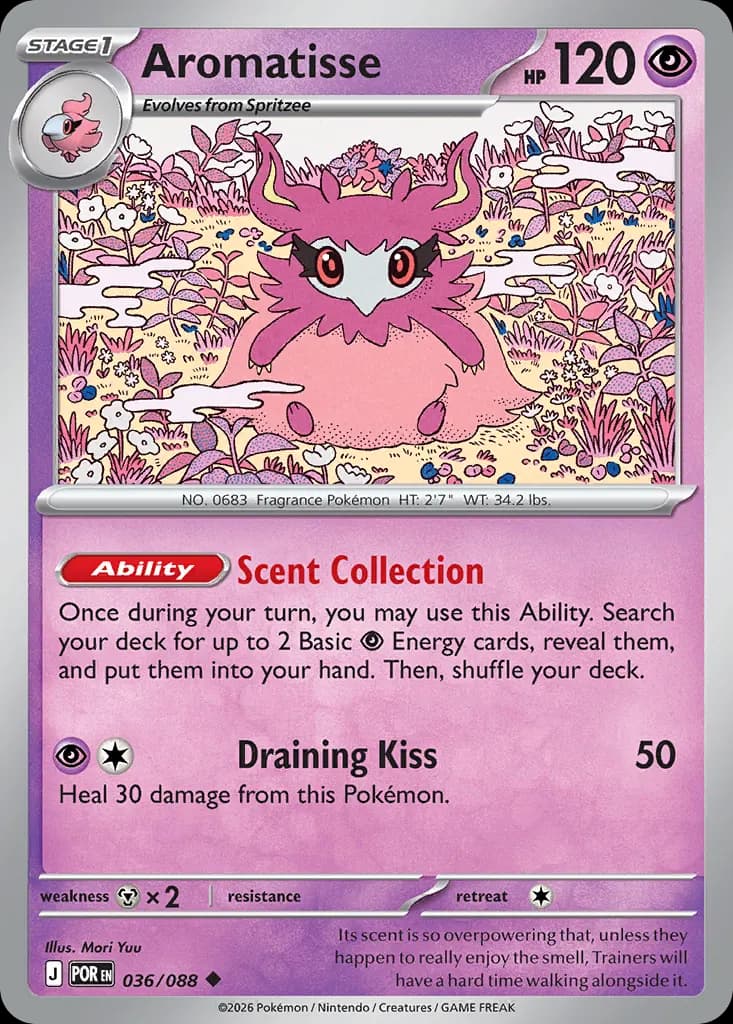 Aromatisse — Perfect Order 36 Pokémon card