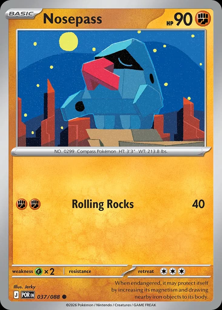 Nosepass — Perfect Order 37 Pokémon card
