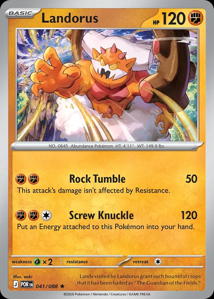 Landorus — Perfect Order 41 Pokémon card