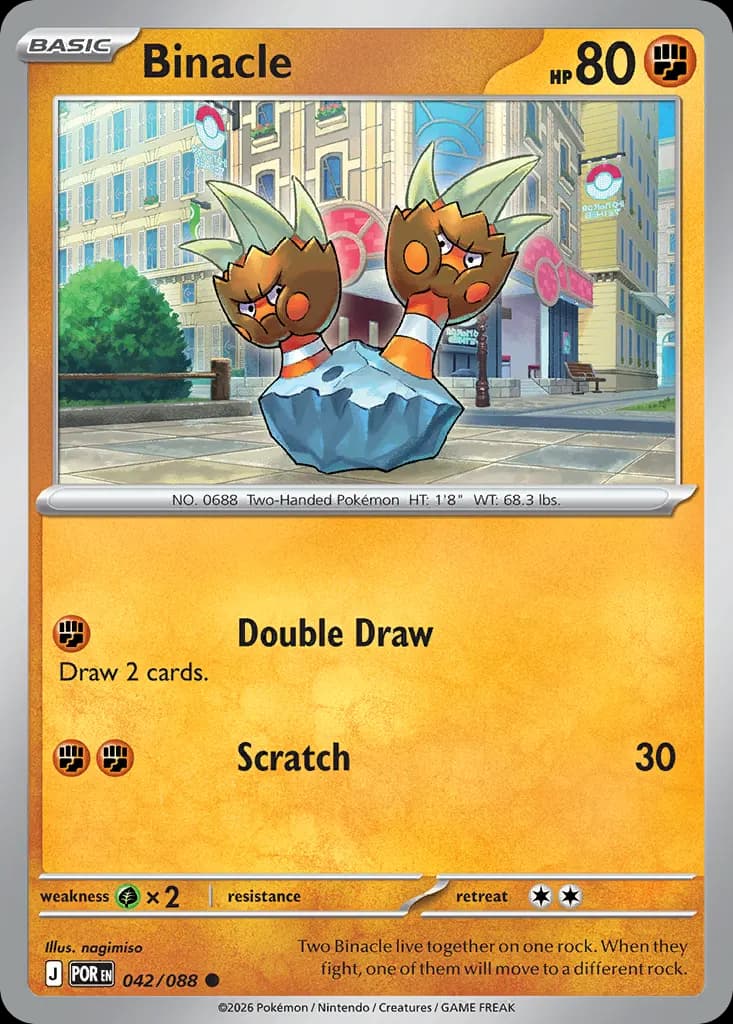 Binacle — Perfect Order 42 Pokémon card