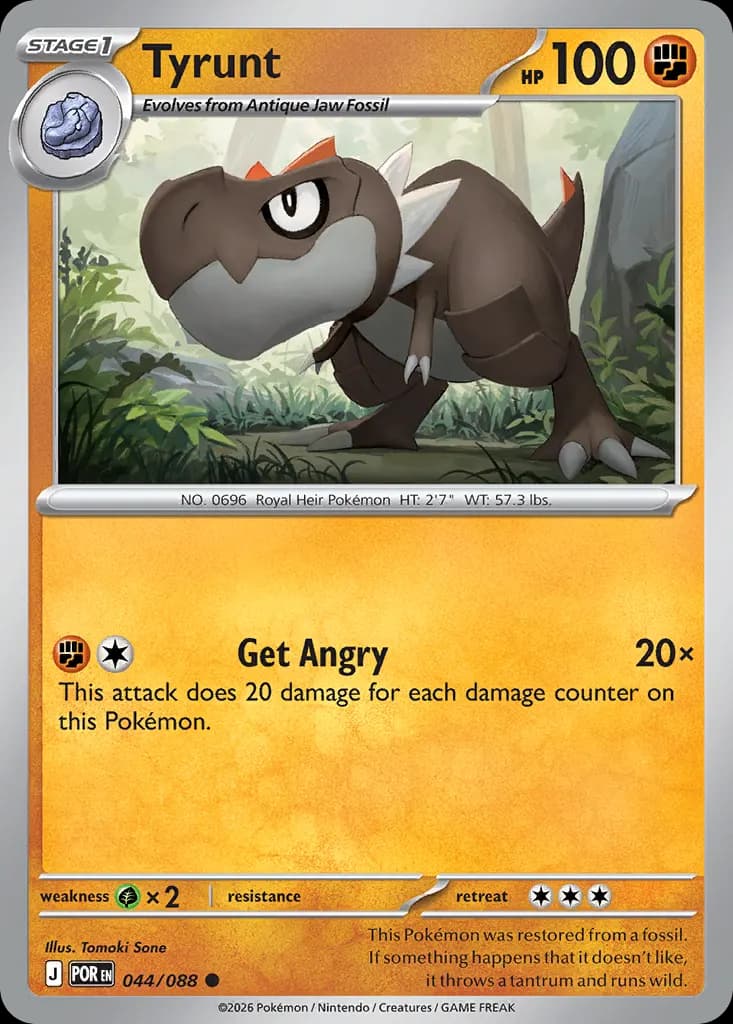 Tyrunt — Perfect Order 44 Pokémon card