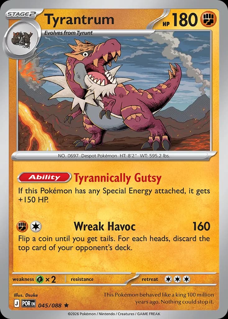 Tyrantrum — Perfect Order 45 Pokémon card