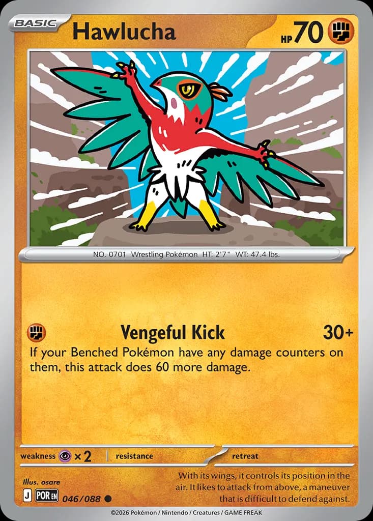 Hawlucha — Perfect Order 46 Pokémon card
