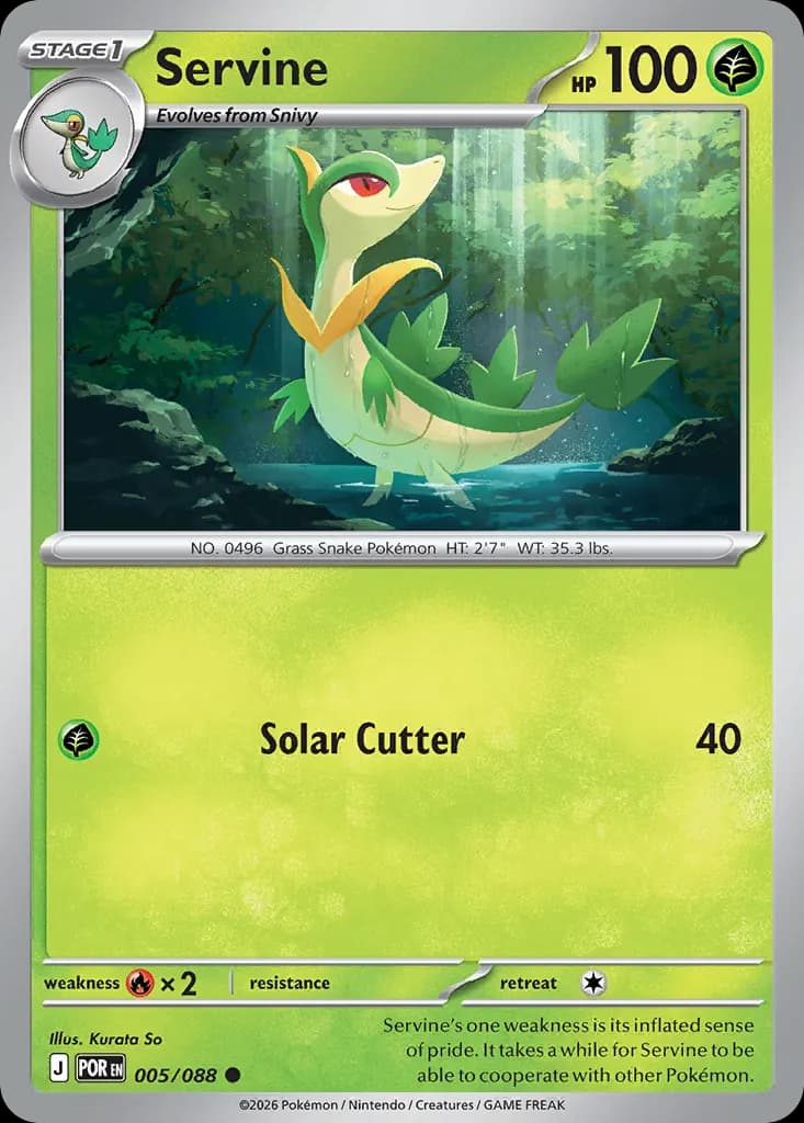 Servine — Perfect Order 5 Pokémon card