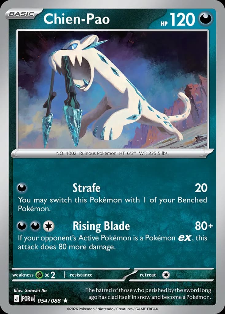 Chien-Pao — Perfect Order 54 Pokémon card