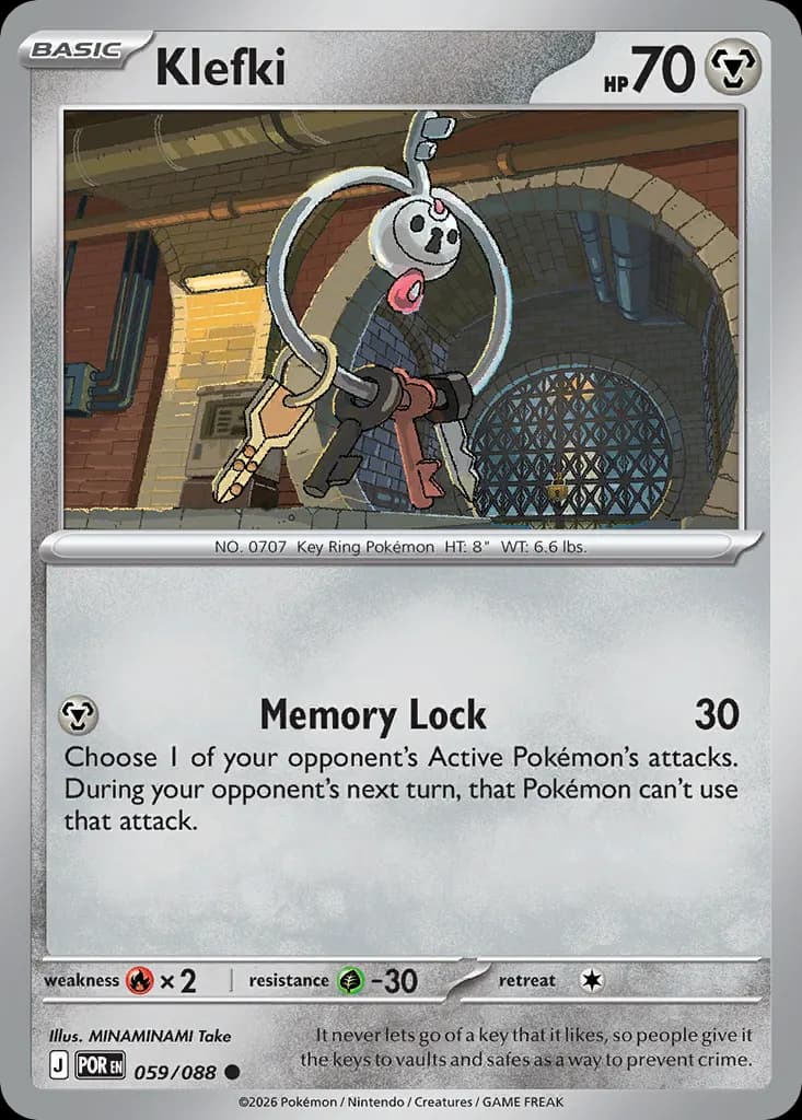 Klefki — Perfect Order 59 Pokémon card