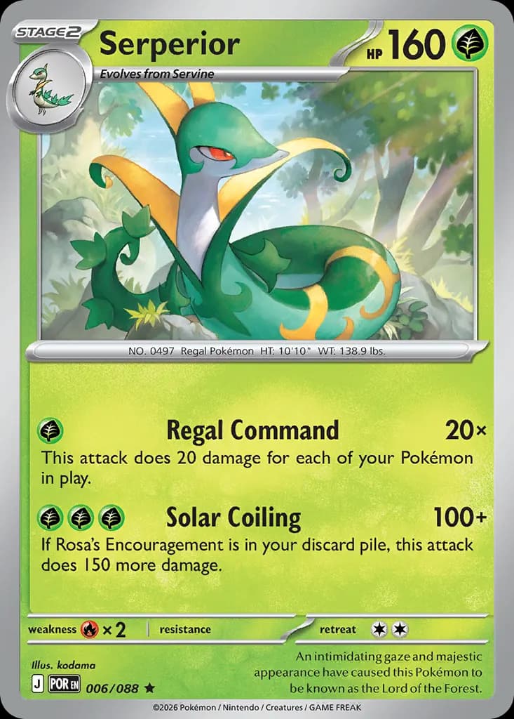 Serperior — Perfect Order 6 Pokémon card