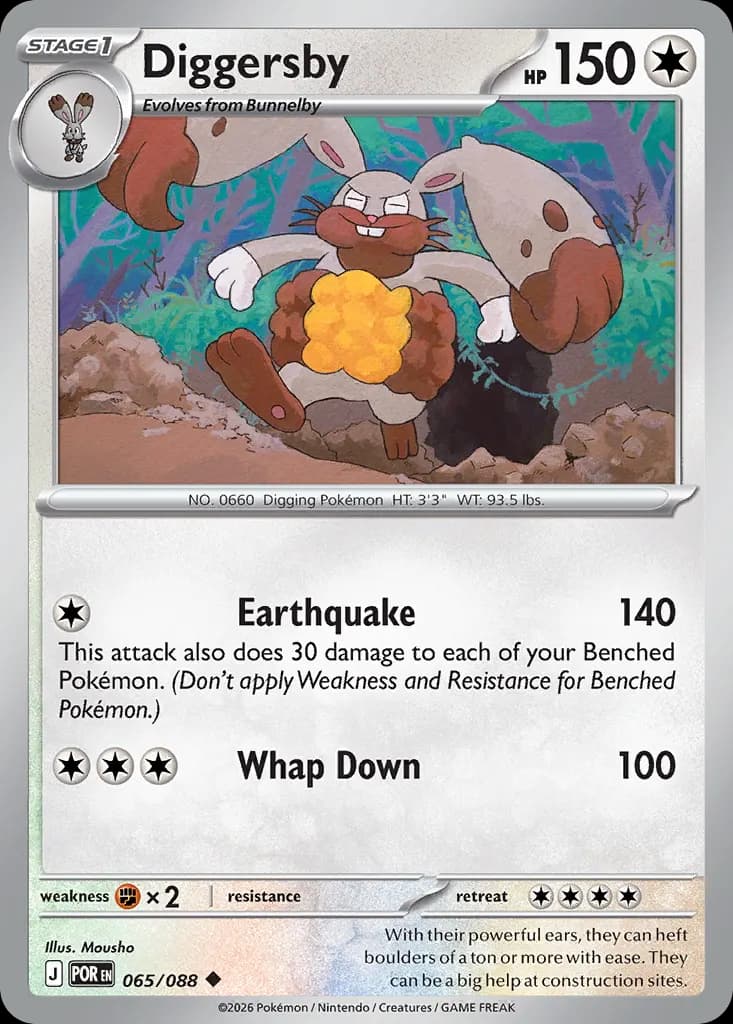 Diggersby — Perfect Order 65 Pokémon card