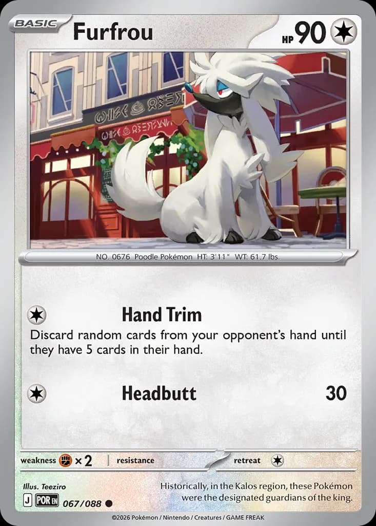 Furfrou — Perfect Order 67 Pokémon card