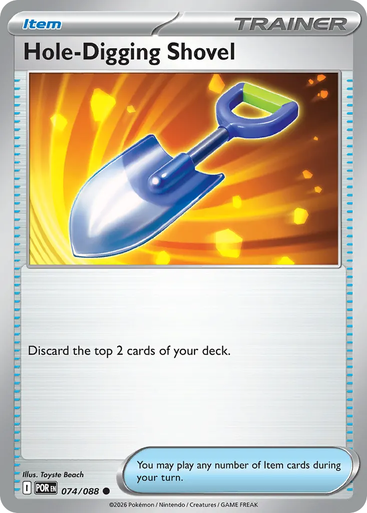 Hole-Digging Shovel — Perfect Order 74 Pokémon card