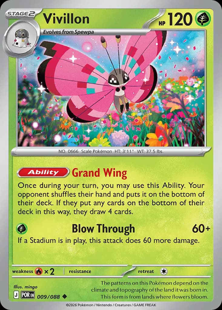 Vivillon — Perfect Order 9 Pokémon card