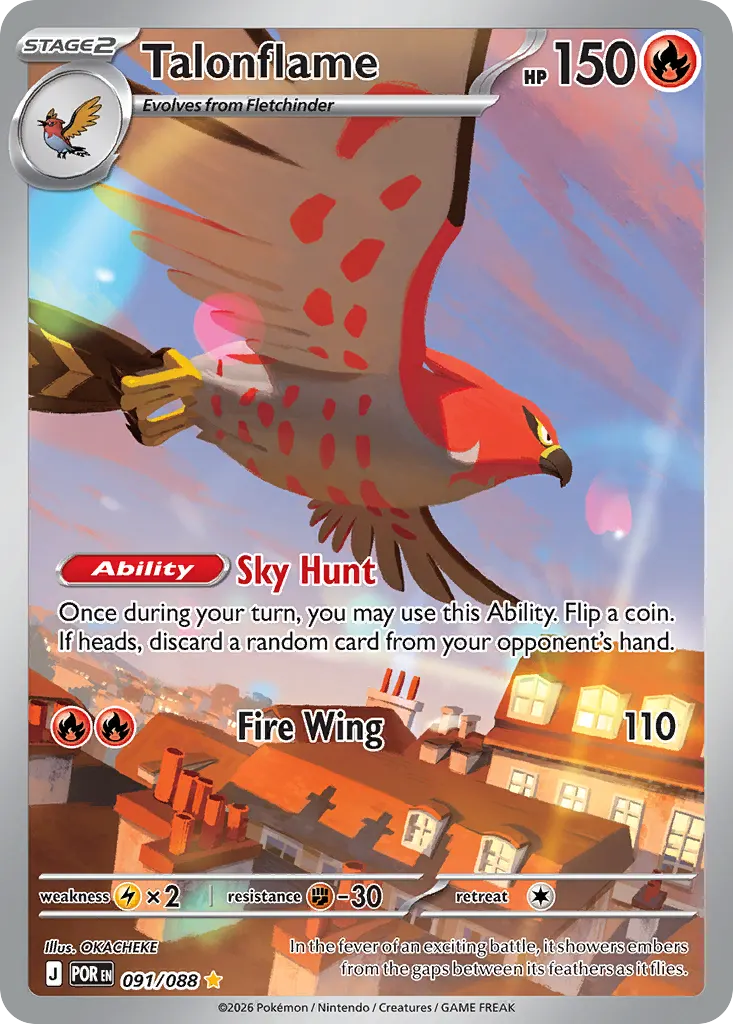 Talonflame — Perfect Order 91 Pokémon card