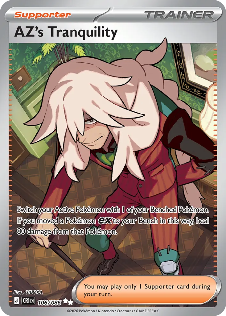 AZ's Tranquility — Chaos Rising 106 Pokémon card