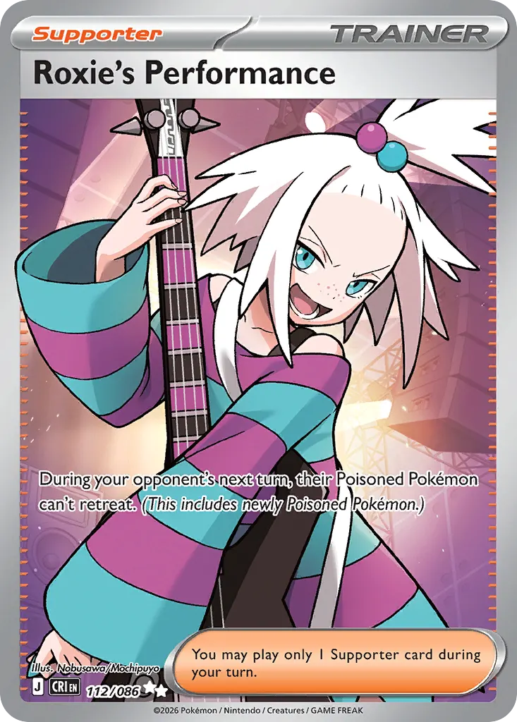 Roxie's Performance — Chaos Rising 112 Pokémon card