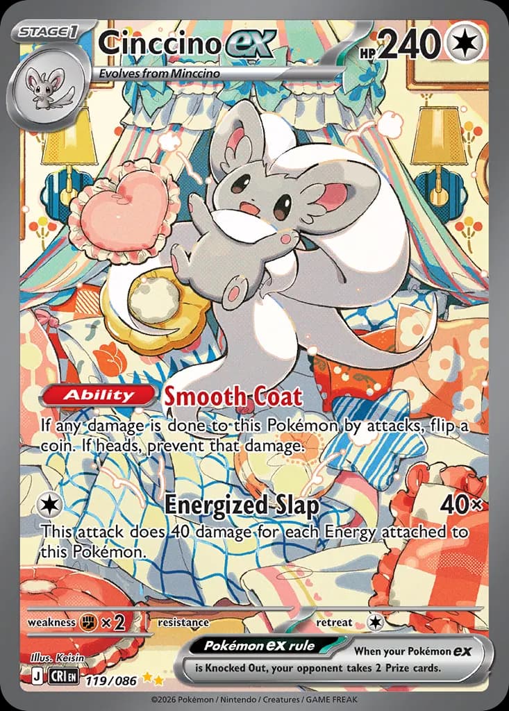 Cinccino ex — Chaos Rising 119 Pokémon card