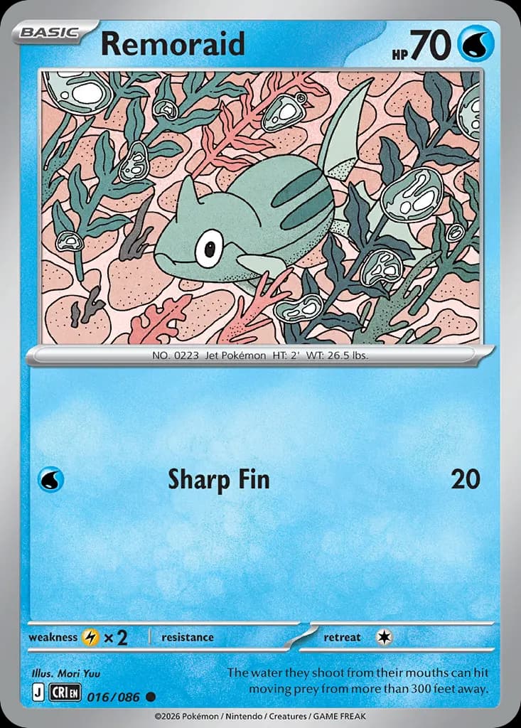 Remoraid — Chaos Rising 16 Pokémon card