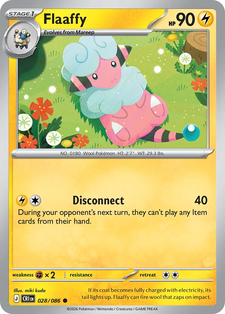 Flaaffy — Chaos Rising 28 Pokémon card