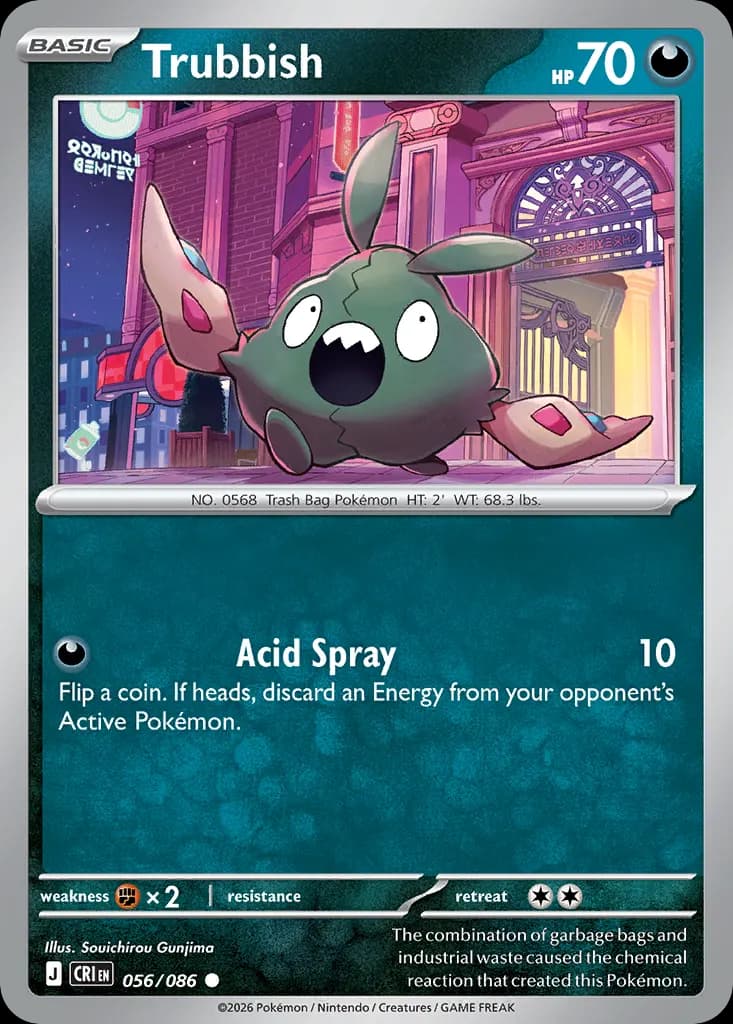 Trubbish — Chaos Rising 56 Pokémon card