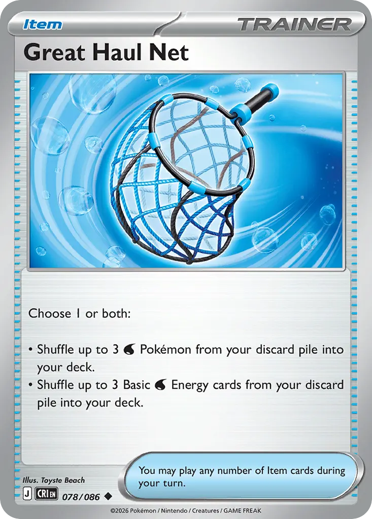 Great Haul Net — Chaos Rising 78 Pokémon card