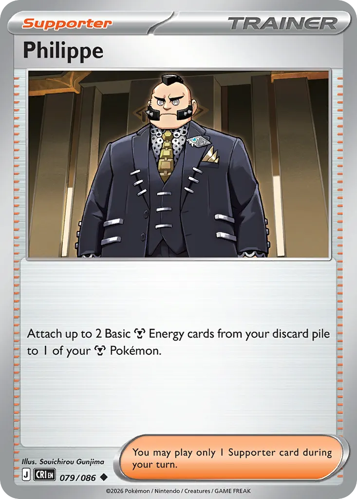 Philippe — Chaos Rising 79 Pokémon card