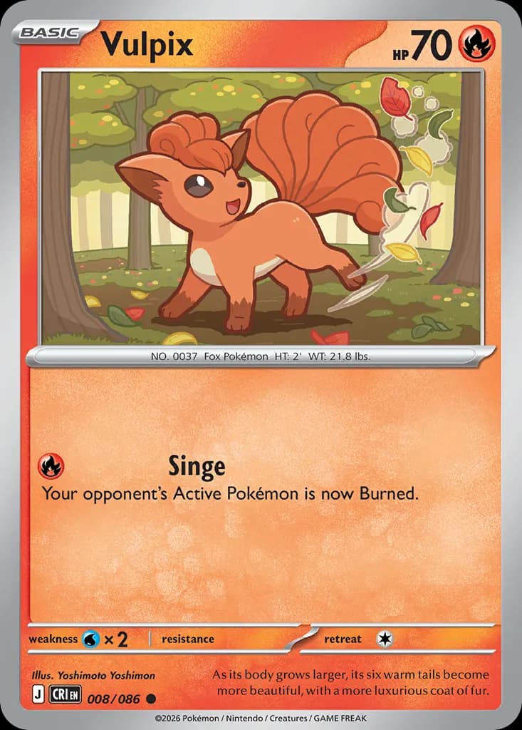 Vulpix — Chaos Rising 8 Pokémon card