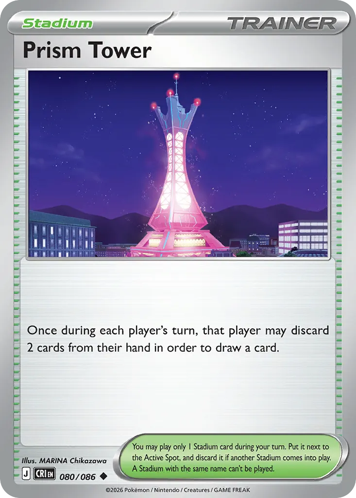 Prism Tower — Chaos Rising 80 Pokémon card