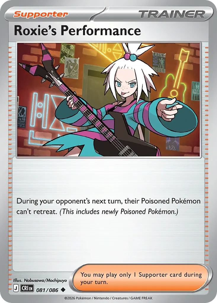 Roxie's Performance — Chaos Rising 81 Pokémon card
