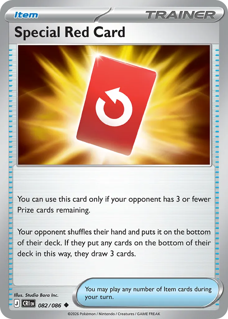 Special Red Card — Chaos Rising 82 Pokémon card