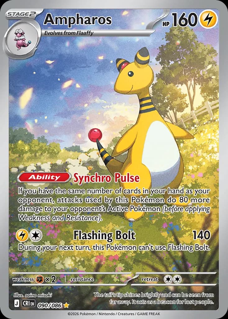 Ampharos — Chaos Rising 90 Pokémon card