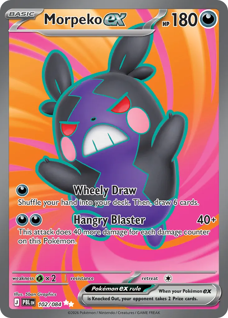 Morpeko ex — Pitch Black 102 Pokémon card