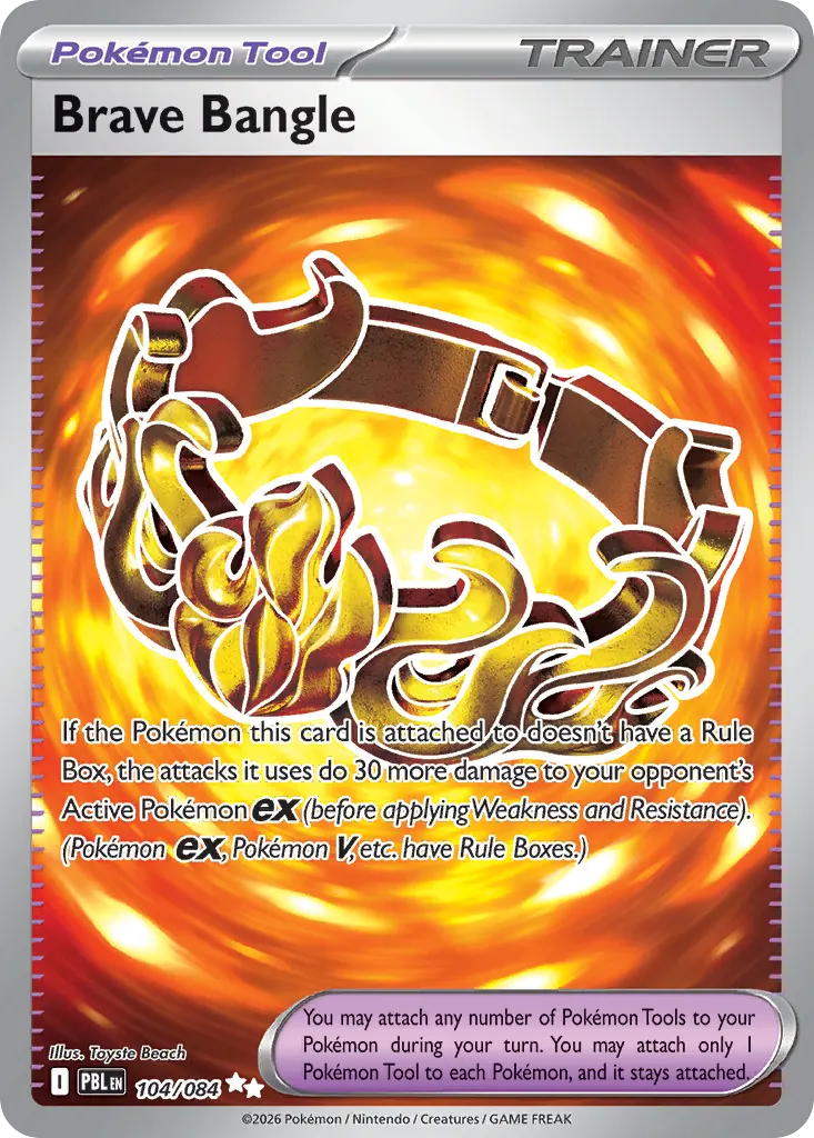 Brave Bangle — Pitch Black 104 Pokémon card