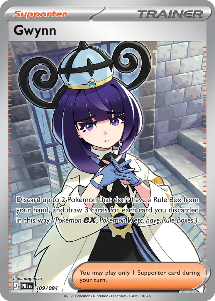 Gwynn — Pitch Black 109 Pokémon card