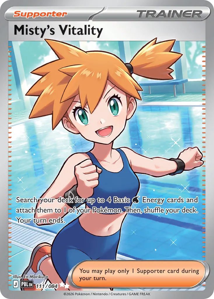 Misty's Vitality — Pitch Black 111 Pokémon card